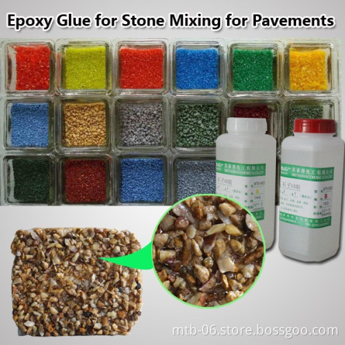 Epoxy Resin Glue for Mixing with Stones for Landscape Floor Design
